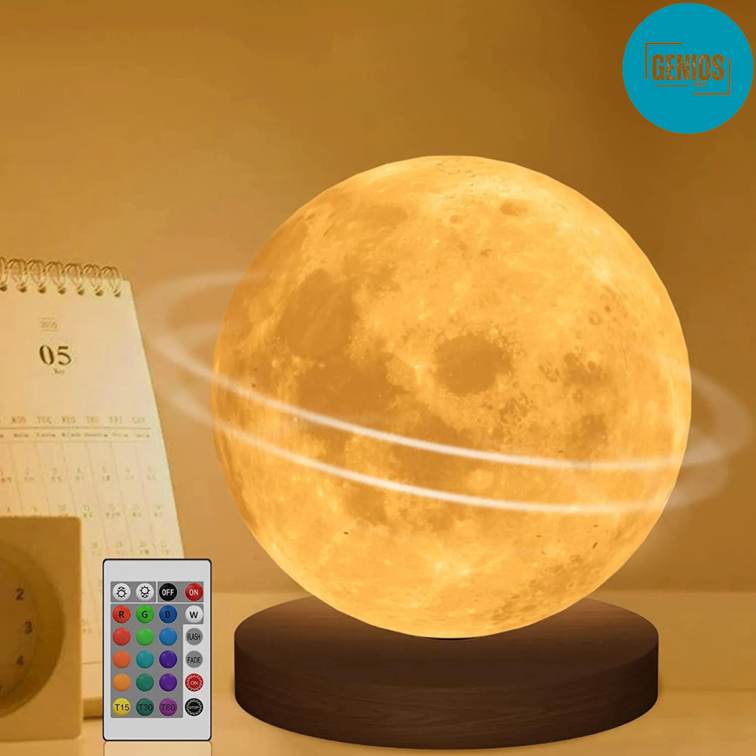Lámpara Lunar, giratoria en 360°, 16 Colores. – Genios Chile